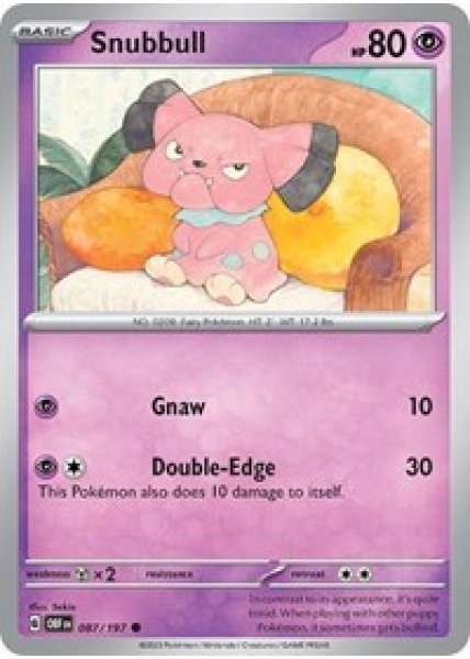 Snubbull 087/197 Reverse Holo