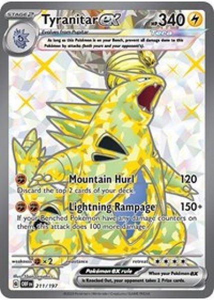 Tyranitar ex - 211/197 Foil