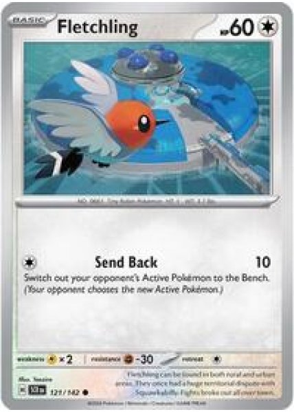 Fletchling 121/142 - Reverse Holofoil