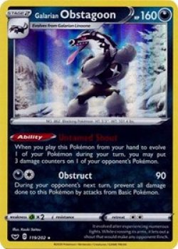 Galarian Obstagoon 119/202 - Reverse Holo