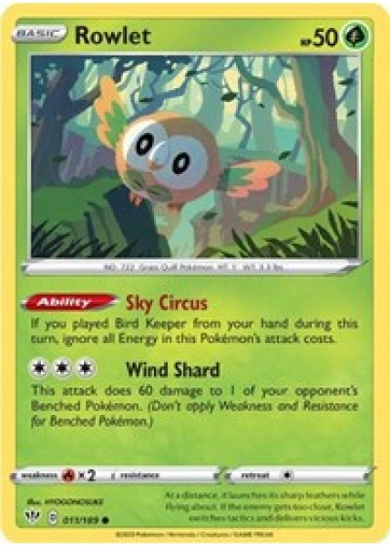 Rowlet 11/189 - Reverse Holo