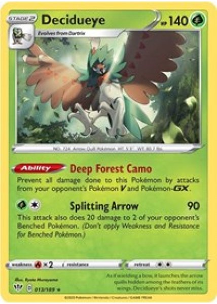 Decidueye 13/189 - Reverse Holo