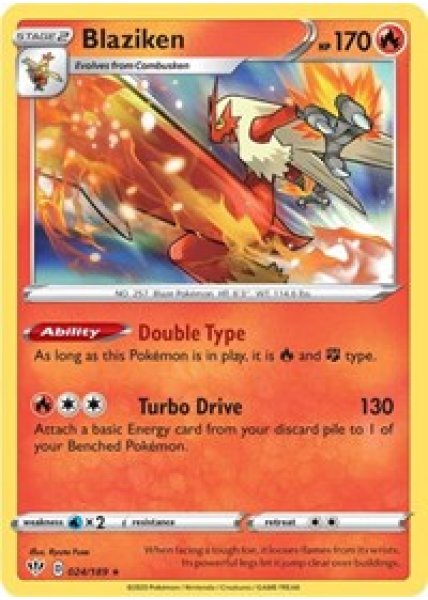 Blaziken 24/189 - Reverse Holo