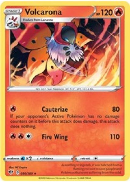 Volcarona 30/189 - Reverse Holo