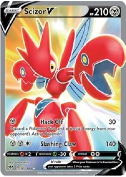 Scizor V  183/189 - Holo