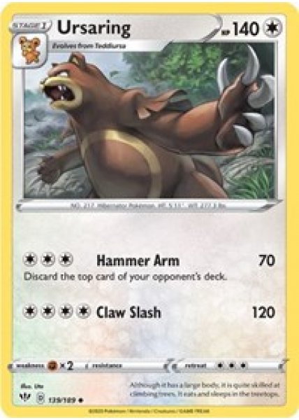 Ursaring 139/189 - Reverse Holo