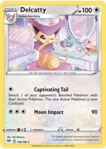 Delcatty 142/189 - Reverse Holo