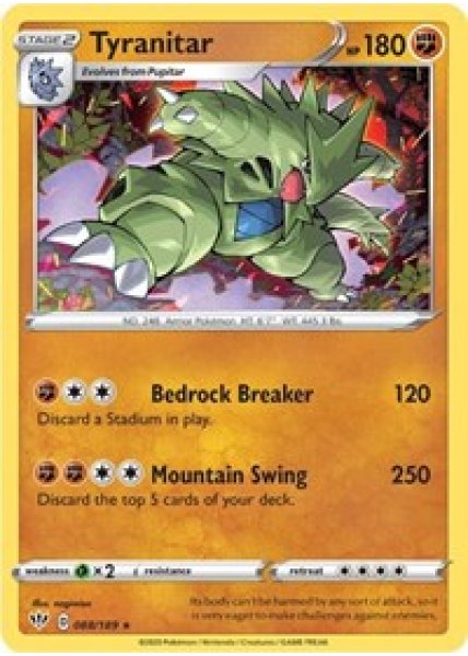 Tyranitar 88/189 - Reverse Holo