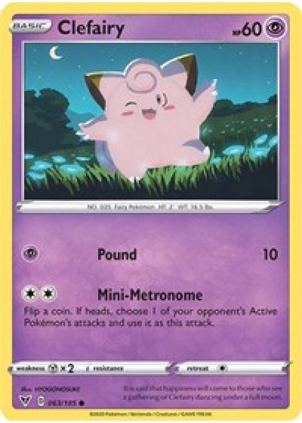 Clefairy 063/185 - Reverse Holo