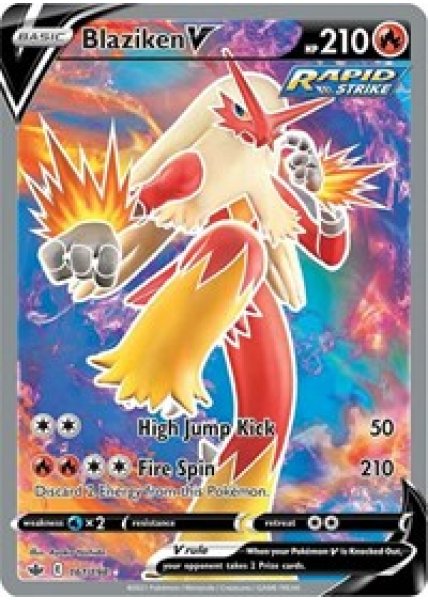 Blaziken V  161/198 - Holo