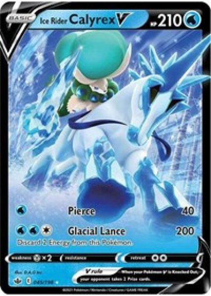 Ice Rider Calyrex V 045/198 - Holo