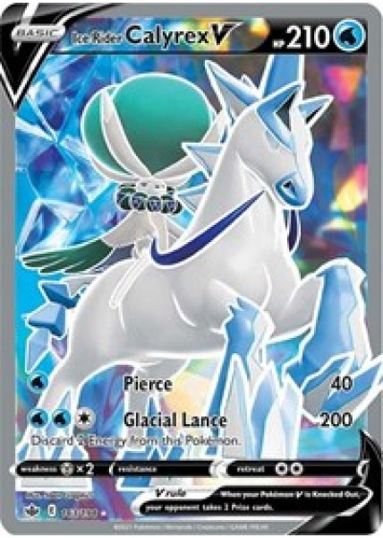 Ice Rider Calyrex V  163/198 - Holo