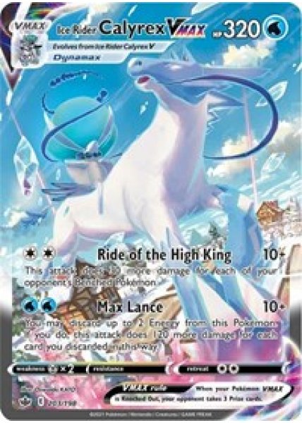 Ice Rider Calyrex VMAX  203/198 - Holo