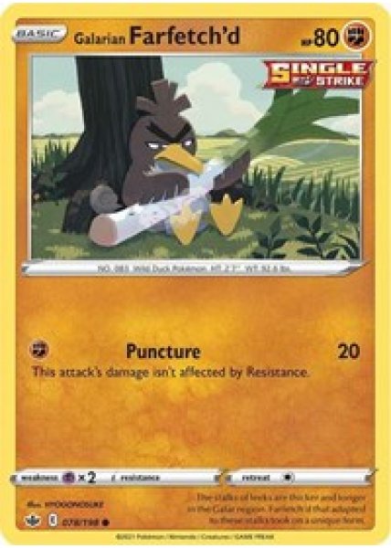 Galarian Farfetch'd 078/198 - Reverse Holo