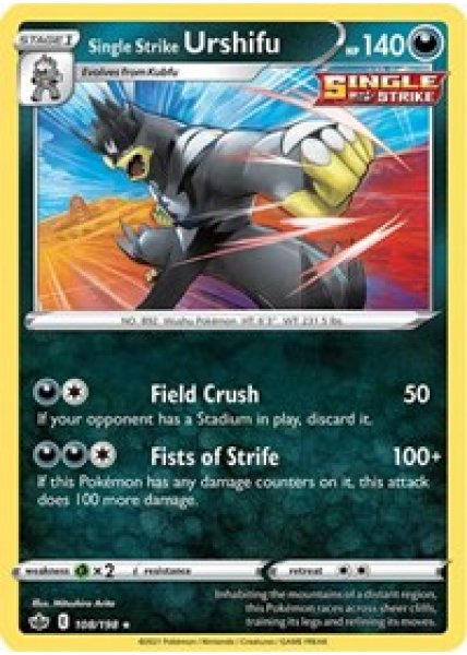 Single Strike Urshifu 108/198 - Reverse Holo