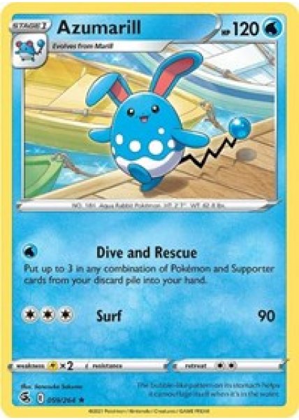 Azumarill 059/264 - Reverse Holo