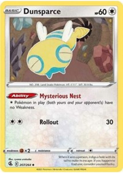 Dunsparce 207/264 - Reverse Holo