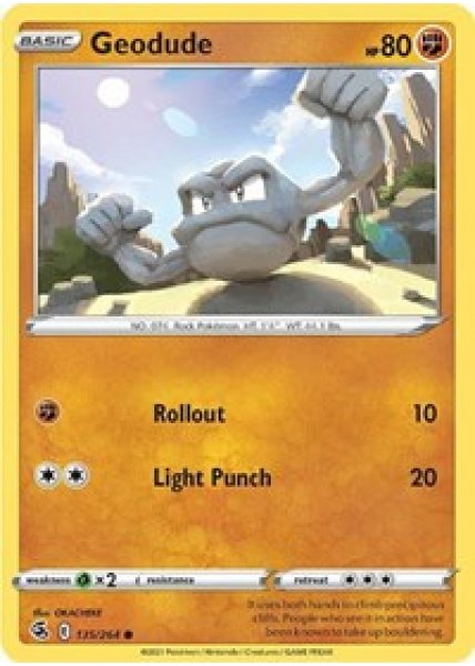 Geodude 135/264 - Reverse Holo