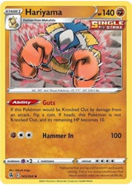 Hariyama 143/264 - Reverse Holo