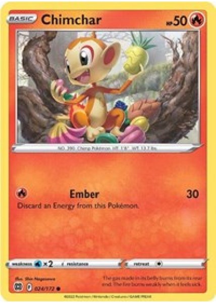 Chimchar 024/172 - Reverse Holo