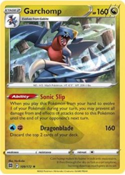 Garchomp 109/172 - Reverse Holo