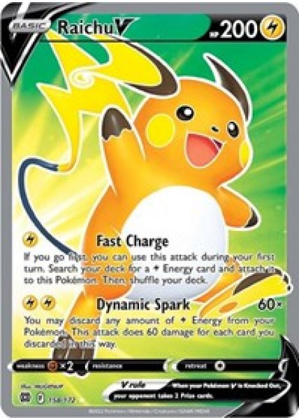 Raichu V  158/172 - Holo