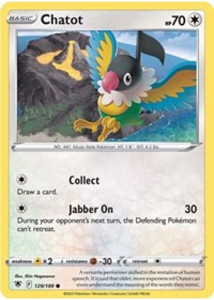 Chatot 129/189 - Reverse Holo