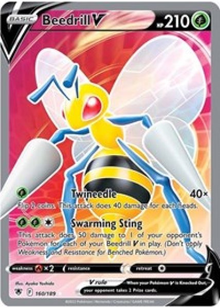 Beedrill V  160/189 - Holo