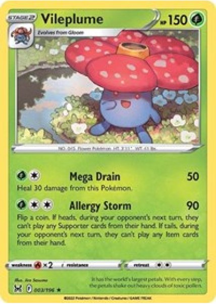 Vileplume 003/196 - Reverse Holo