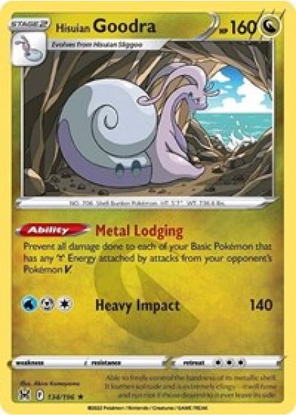 Hisuian Goodra 134/196 - Reverse Holo