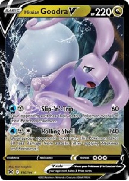 Hisuian Goodra V 135/196 - Holo