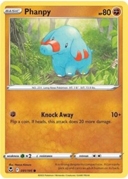 Phanpy 091/195 - Reverse Holo