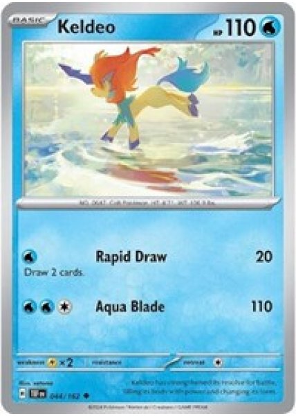 Keldeo 044/162 - Reverse Holofoil