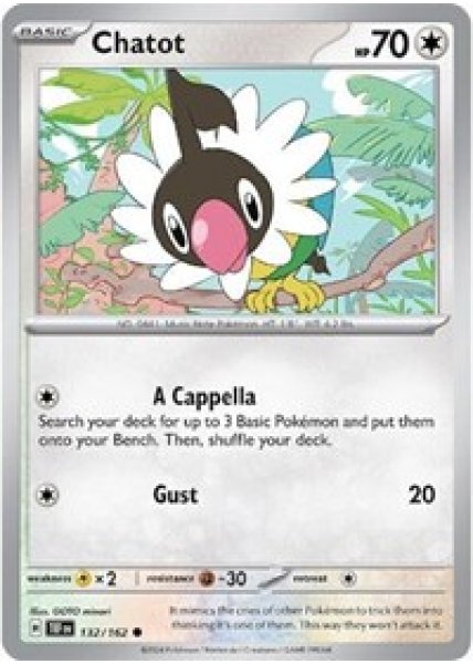 Chatot - 132/162 - Reverse Holofoil