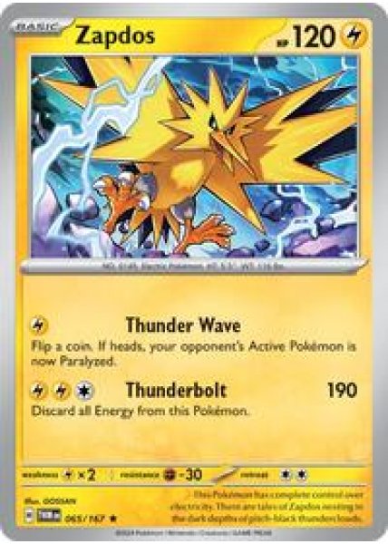 Zapdos 065/167 - Holofoil