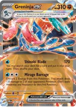 Greninja ex - 106/167 - Holofoil