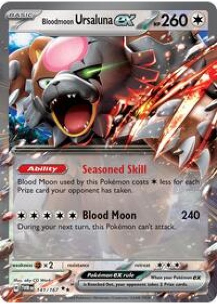 Bloodmoon Ursaluna ex - 141/167 - Holofoil