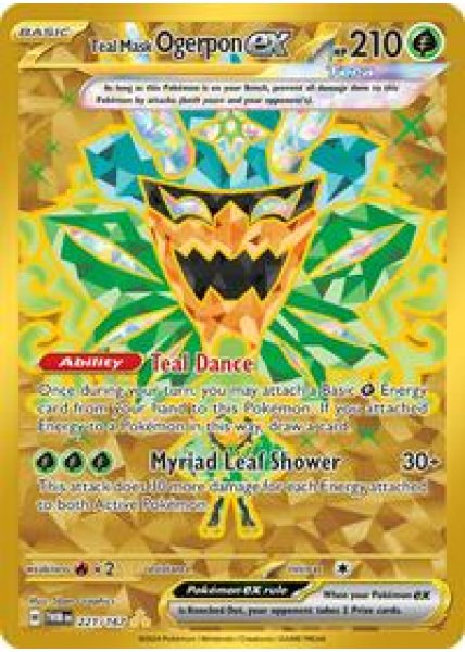 Teal Mask Ogerpon ex - 221/167 - Holofoil