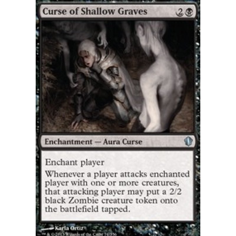 Curse of Shallow Graves Magic MTG Commander 2013