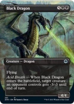 Black Dragon (Borderless) - Foil