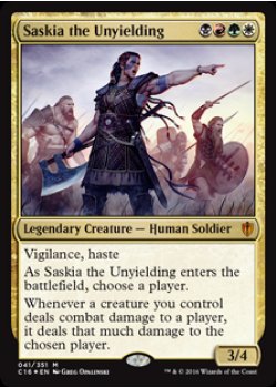 Saskia the Unyielding - Foil