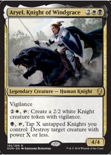 Aryel, Knight of Windgrace- Foil