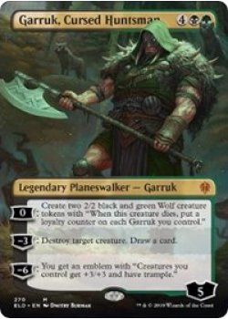 Garruk, Cursed Huntsman (Borderless)