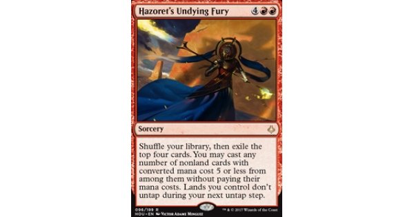 Hazoret's Undying Fury - Hour of Devastation 096/199 Rare 