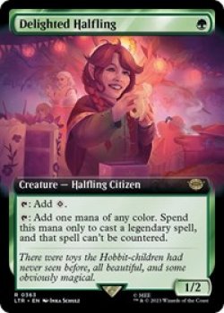Delighted Halfling (Extended Art)