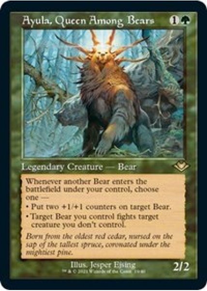 Ayula, Queen Among Bears (Retro Frame) (Foil Etched) - Foil