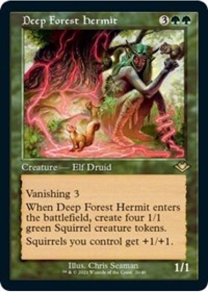 Deep Forest Hermit (Retro Frame) (Foil Etched) - Foil