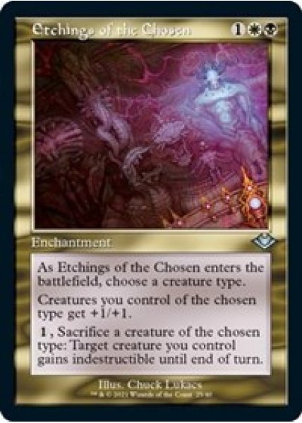 Etchings of the Chosen (Retro Frame) (Foil Etched) - Foil