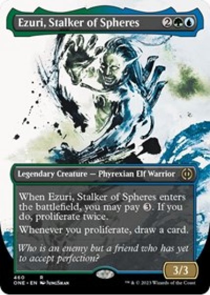 Ezuri, Stalker of Spheres (Showcase) (Step-and-Compleat Foil) - Foil