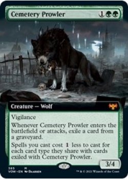 Cemetery Prowler (Extended Art) - Foil